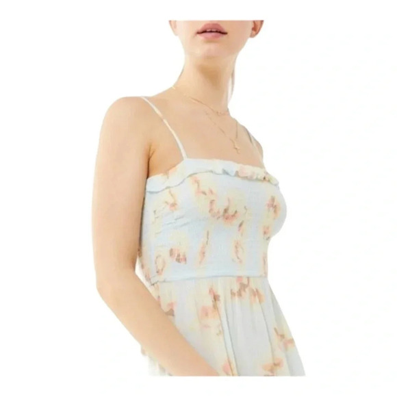 Urban Outfitters Sabrina Floral Print Gauze Dress Medium - Picture 4 of 8